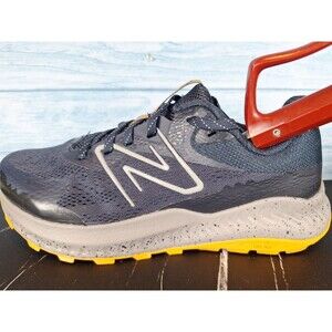 New Balance DynaSoft Nitrel v5 Trail Running Shoes Navy Gray Yellow Men's Sz 8.5